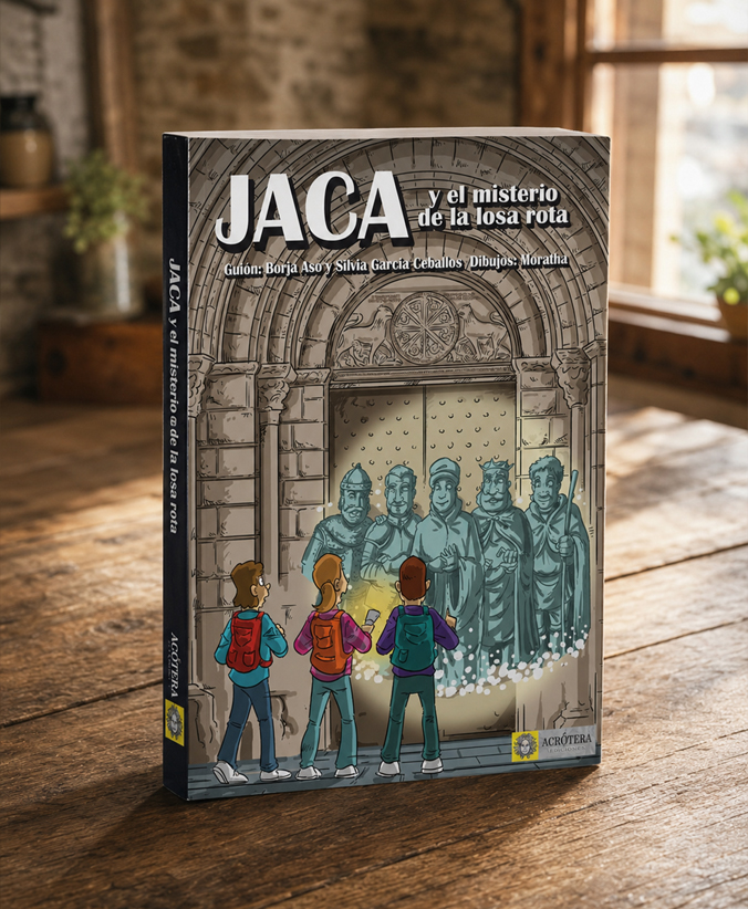 Jaca y el misterio de la losa rota, fotografía original de Moratha